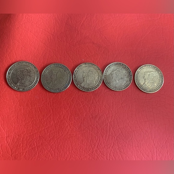 NH Department of Transportation Highway Token (no longer accepted)- Lot of 5 - Picture 2 of 4